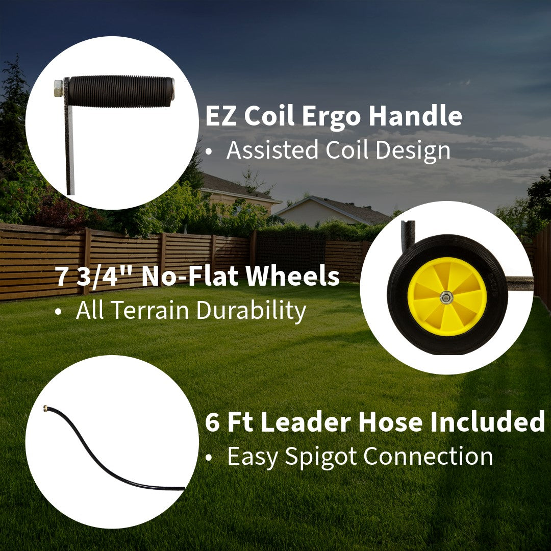 Hose Reel Cart with Wheels