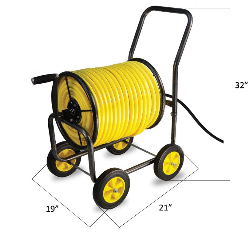 Hose Reel Cart with Wheels