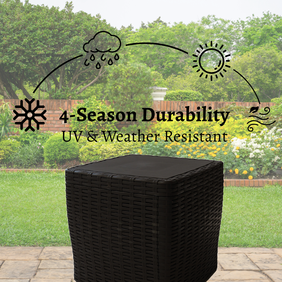 Garden hose storage box