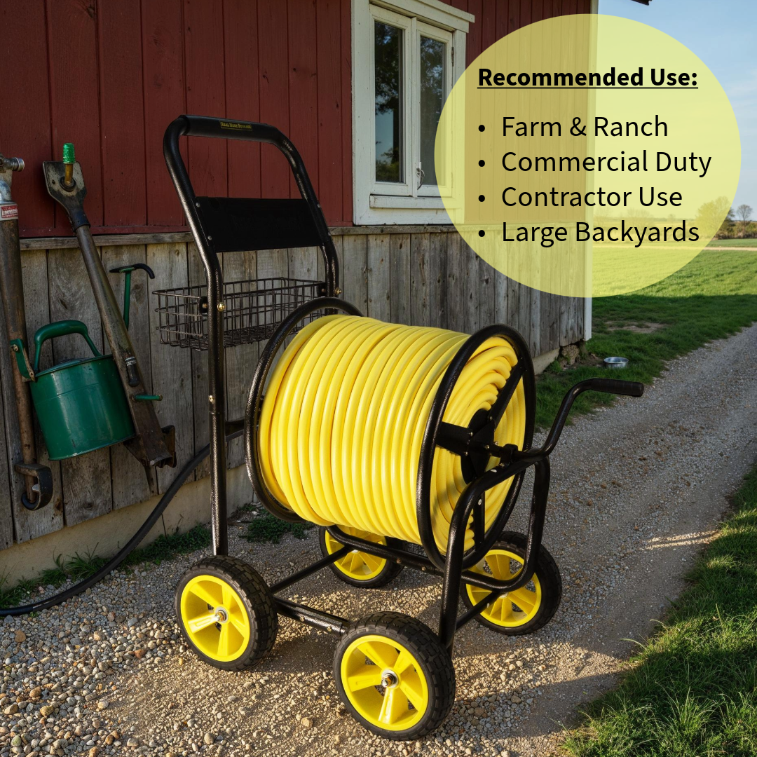 Heavy Duty Metal Hose Reel Cart