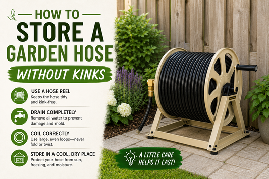 How to Store a Garden Hose Without Kinks