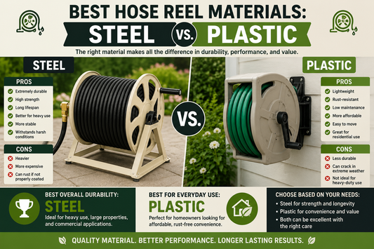 Best Hose Reel Materials: Steel vs. Plastic