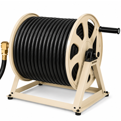 Wall mount hose reel steel with 200ft hose capacity