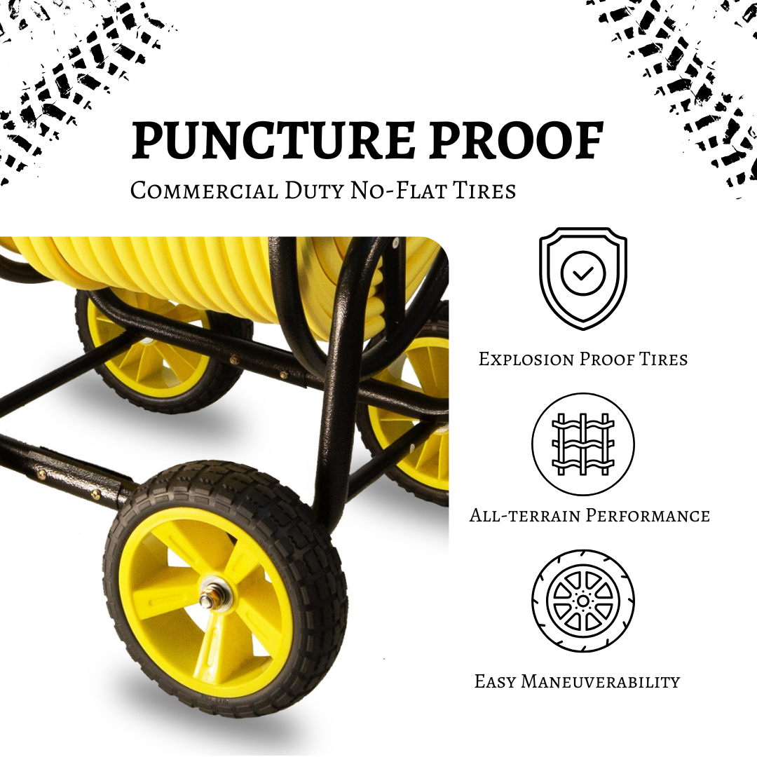 Commercial Duty Hose Reel Cart